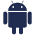 Android logo blue